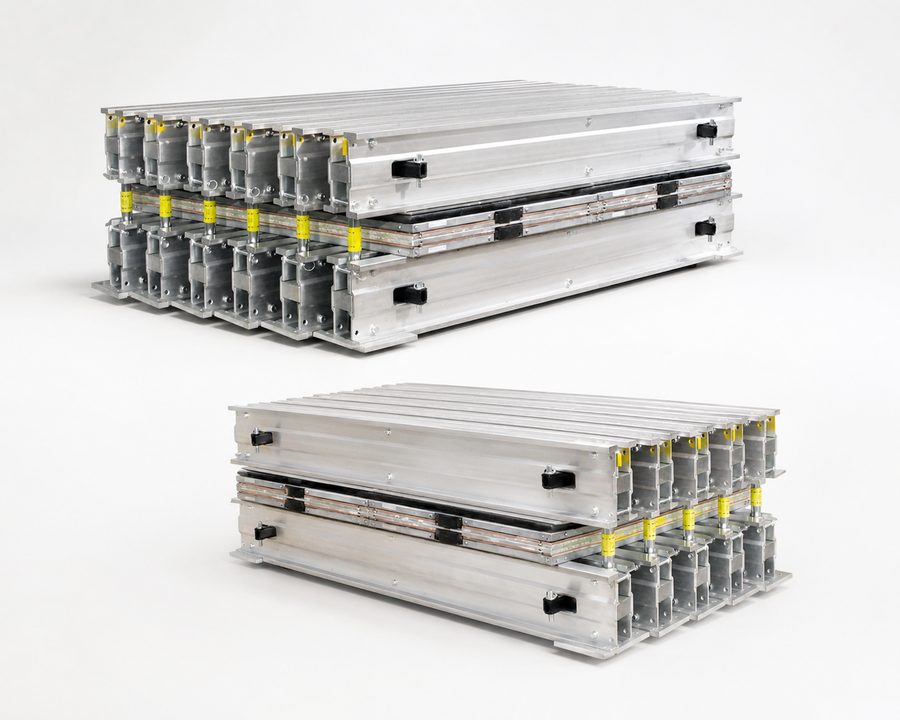 Rieles para equipos vulcanizadores